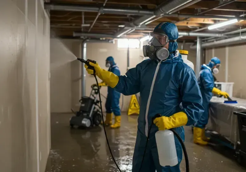 Basement Sanitization and Antimicrobial Treatment process in Bainbridge, PA